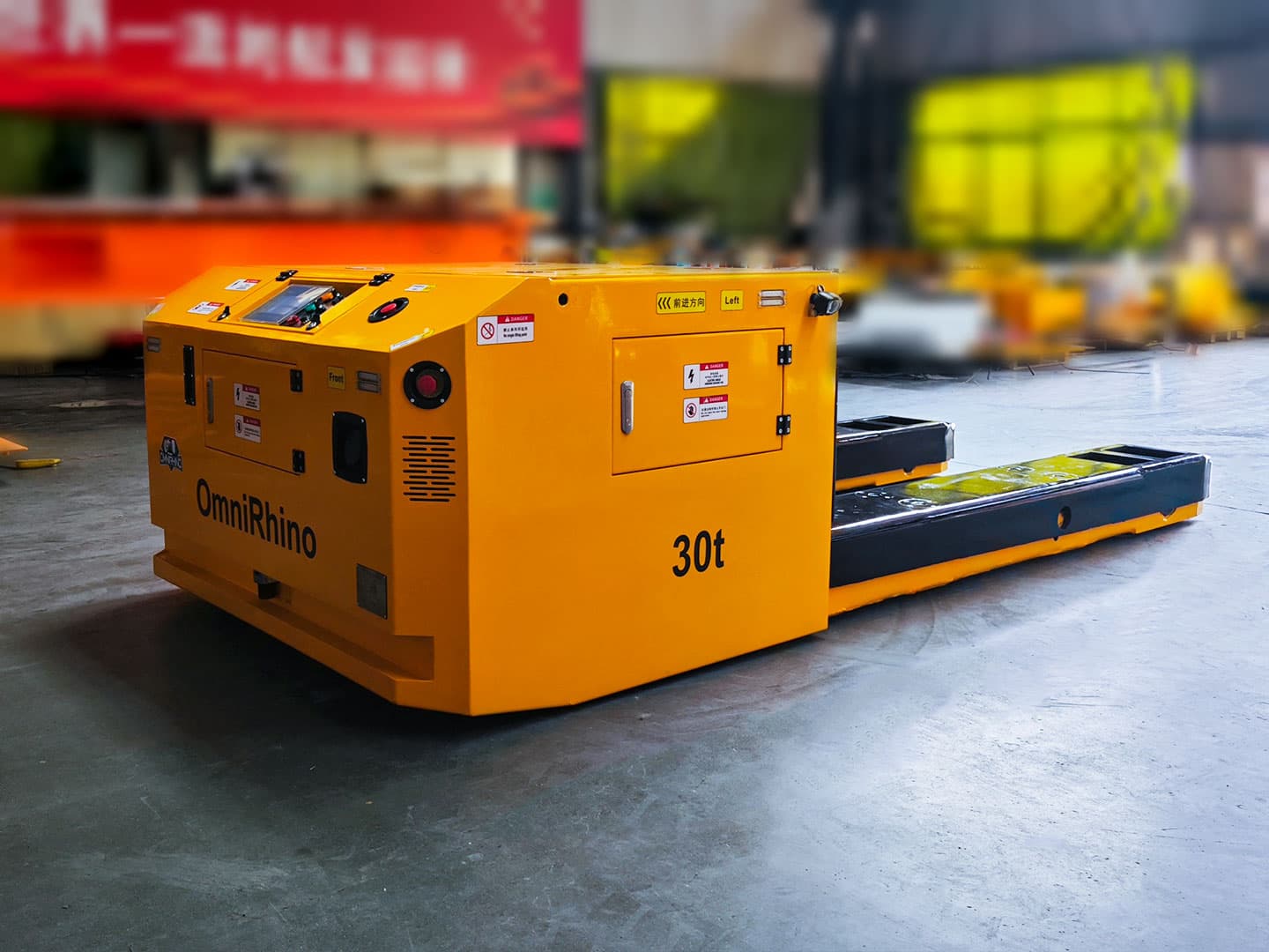 Application of 30t Heavy-Duty Electric Handling Forklift in Material Transportation-2