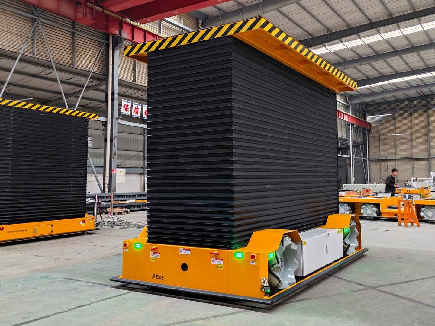 Application of 8.5t movable lifting platform for workpiece transportation-2