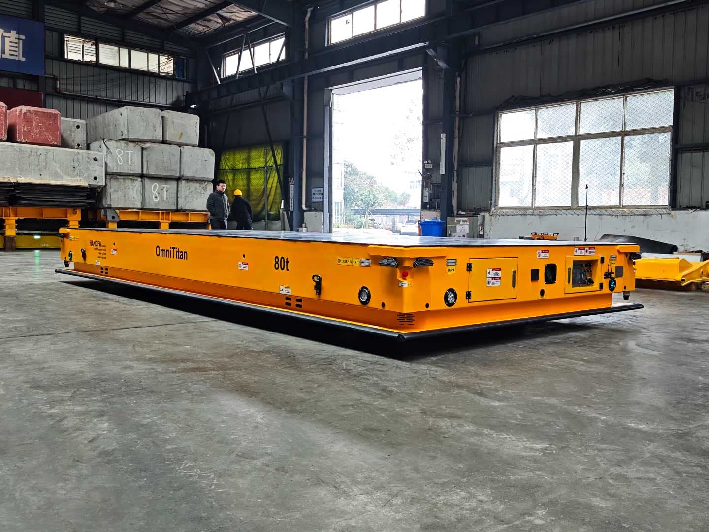 Application of 80t Heavy-Duty AGV for Component Transport-2