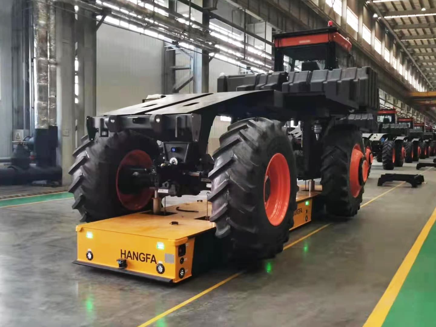 40t trackless transport vehicle applied to the handling of cotton picking machine frame-0