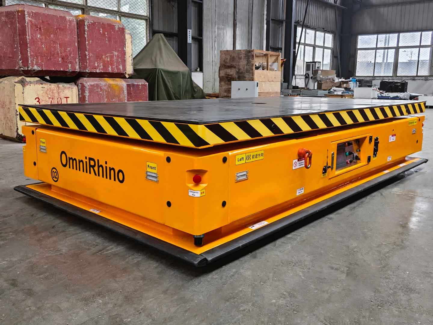 Application of 20t Omnidirectional AGV in Transporting Components-0