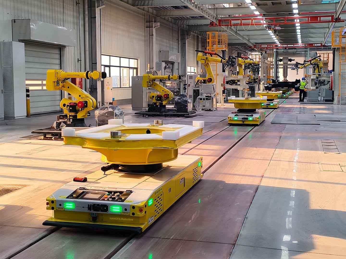 Application of 10t Heavy Load RGV in Assembly and Automatic Production Line Handling of Upper Frame-0
